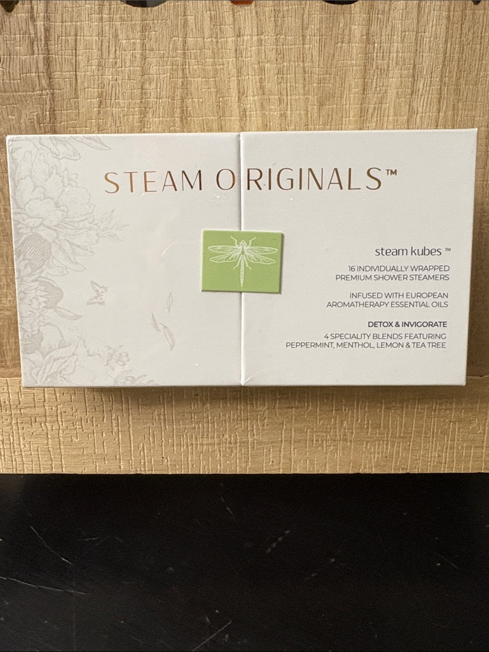 Steam Originals Steam Kubes Shower Steamers - White & Green Packaging